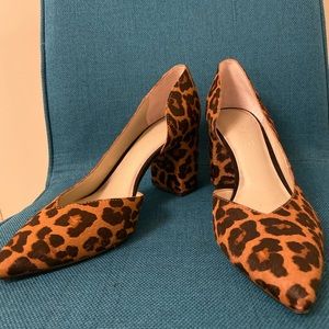 1. State Pointed Toe Genuine Calf Hair Pump